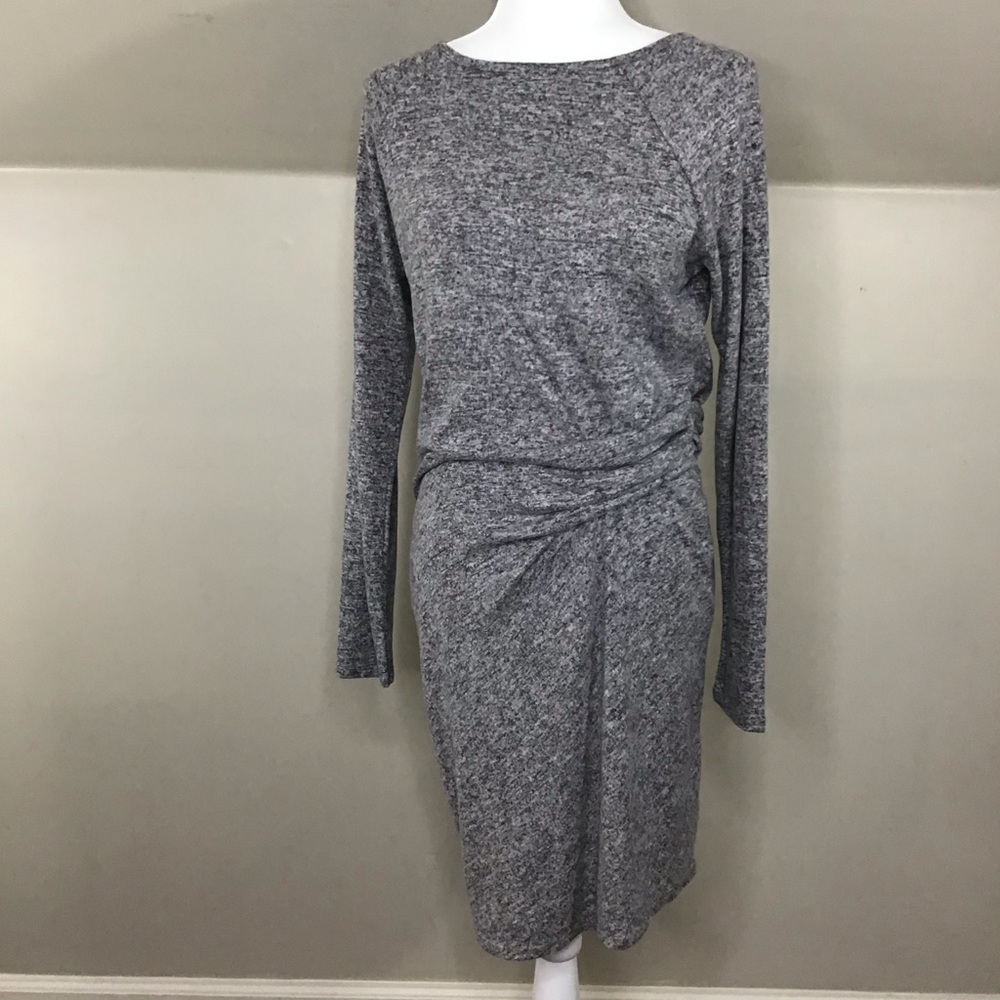 Athleta Cozy Dress Ruched Long Sleeves Warm Winter Sz S